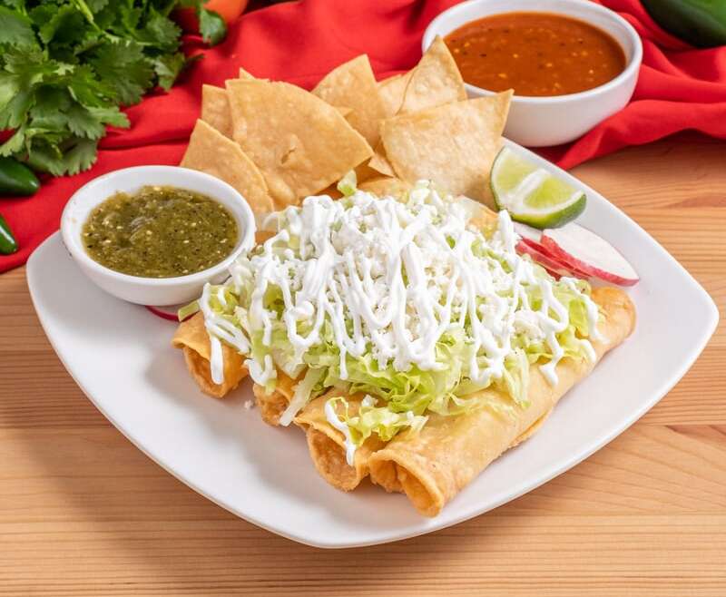 CHICKEN TACOS DORADOS